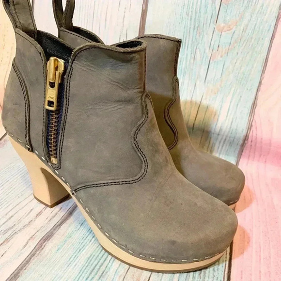Toffel clog ankle high heel booties - Picture 9 of 13